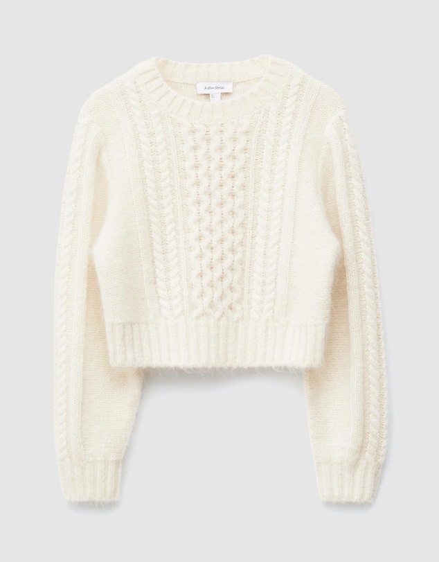 & Other Stories - Cropped Cable-Knit Jumper