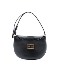 Pre-Loved by Azura Reborn - Pre-Loved Small Leather Croissant Hobo Bag