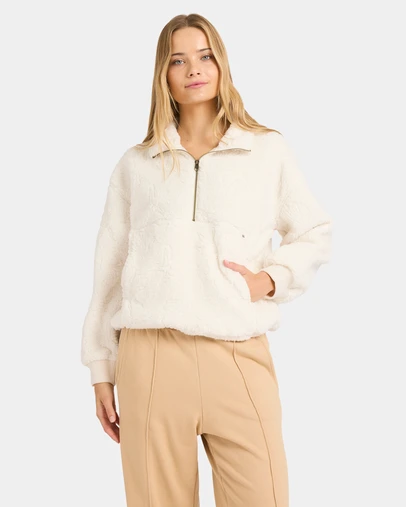 Billabong - Womens Rising Tides Half Zip Fleece Jumper