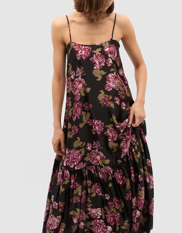 Seed Heritage - Silk Floral Midi Dress