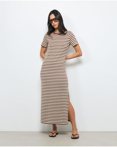 Brown & Cream Stripe