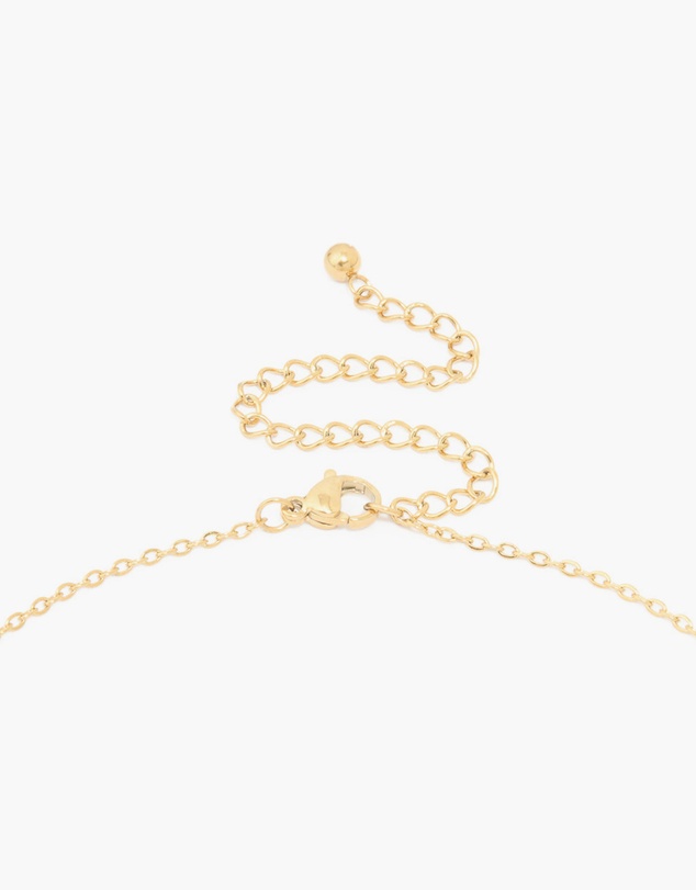 Lovisa - Waterproof Gold Plated Stainless Steel Mini Bubble Letter B Necklace
