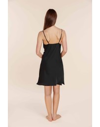Gingerlilly - Azalia Silky Satin Short Chemise