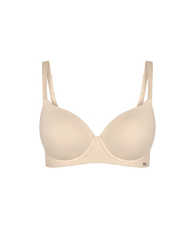 City Chic - Smooth & Chic Cotton T-Shirt Bra - Latte