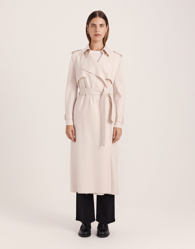 SABA - Karla Wool Longline Trench Coat