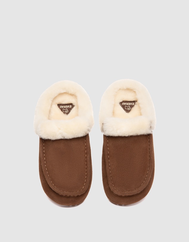 EVERAU - EverAU Ugg Creago Cow Suede Upper Loafer Oxfords Flats