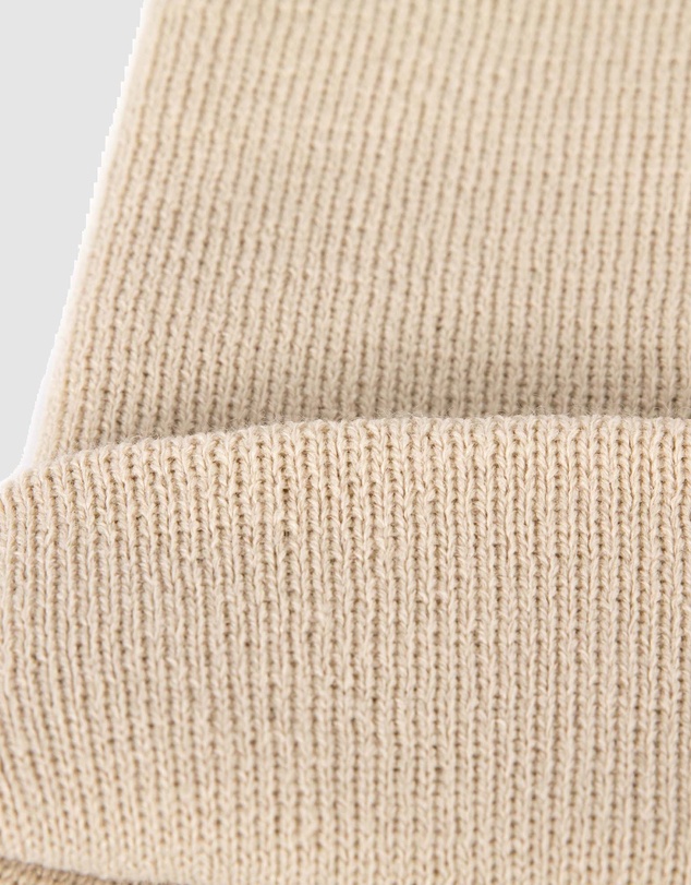 Max Alexander - European Made Beige Wool Beanie