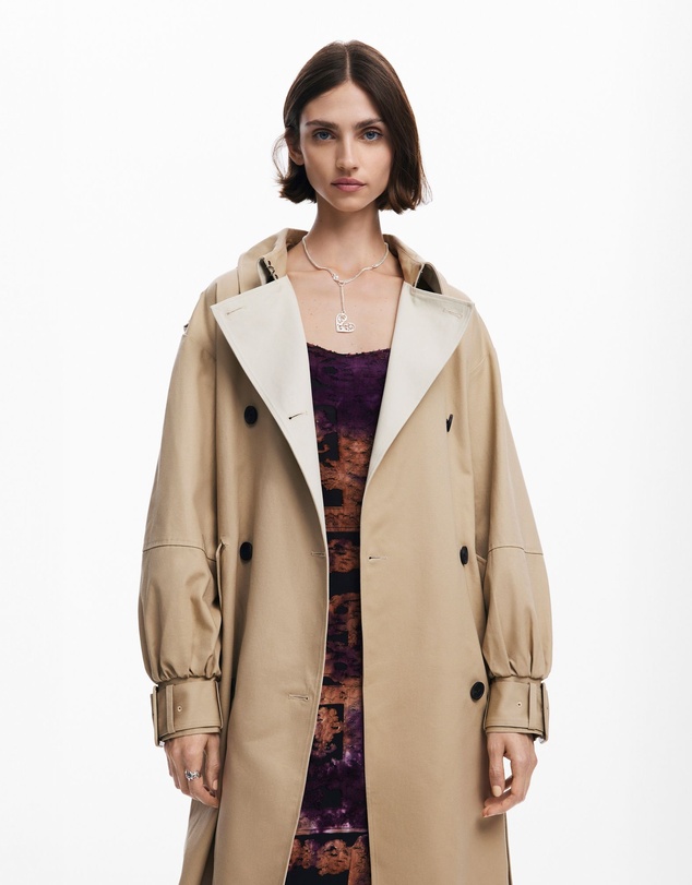Desigual - Combined trench coat