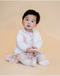 Bebe by Minihaha - Fern Hand Emb. Organic Cardigan - Babies