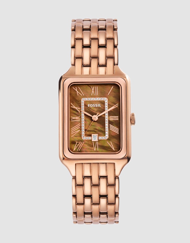 Fossil - Raquel Rose Gold Tone Analogue Watch