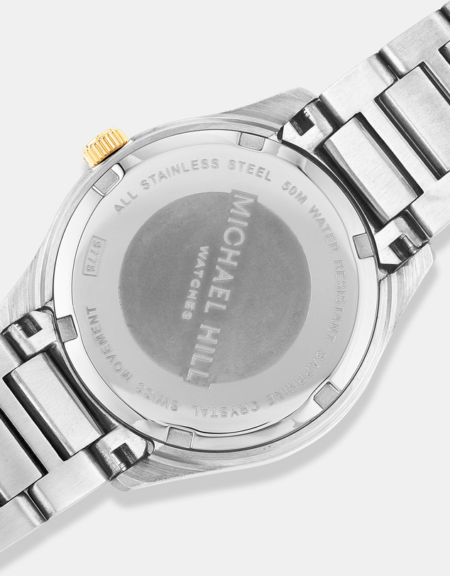 Michael Hill - Women's Two-Tone Watch with Diamonds in Gold Tone Stainless Steel