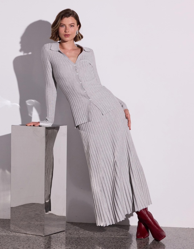 Staple the Label - Marlow Ribbed Polo Top