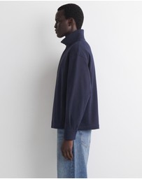 COS - Funnel-Neck Zip-Up Sweatshirt