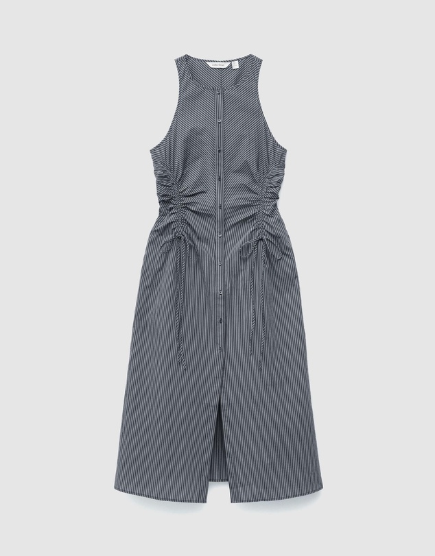 & Other Stories - Sleeveless Drawstring Midi Dress