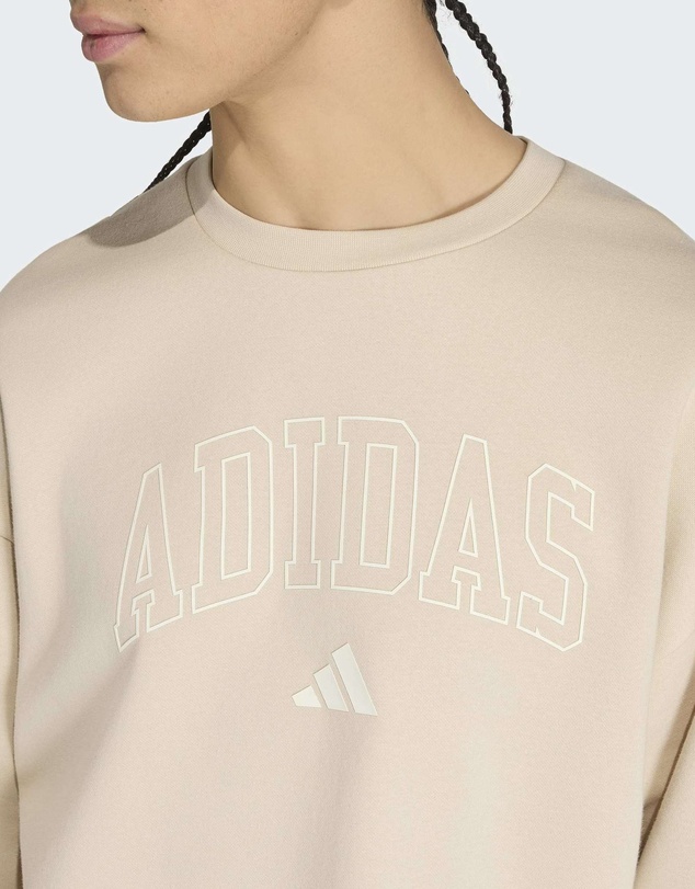 adidas Sportswear - Seasonal Essentials Collegiate Fleece Crew Sweatshirt Mens