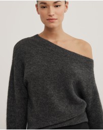 Witchery - Fluffy Asymmetric Knit