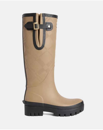 Barbour - Leighton Tartan Tall Welly Boots