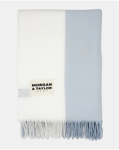 Morgan & Taylor - August Throw Blanket in Blue
