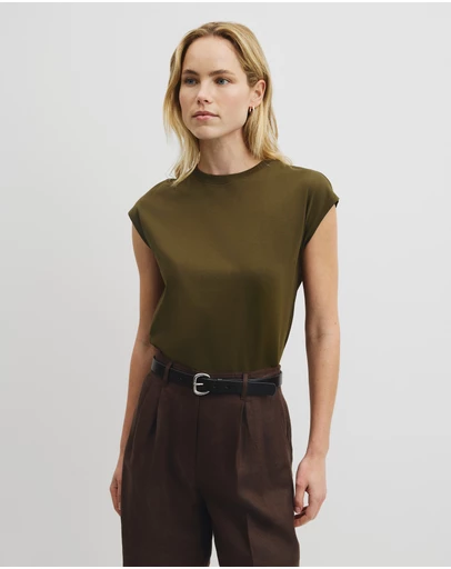 Country Road - Australian Cotton Relaxed Crew Tank
