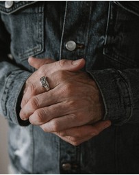Haze & Glory - ICONIC EXCLUSIVE - Ring Signet Achor in 925 Sterling Silver
