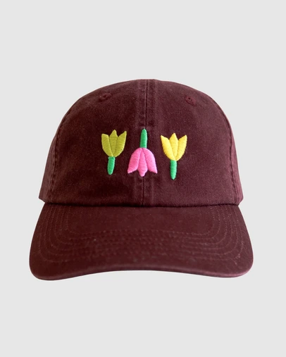 Mosey Me - Forget Me Not Cap - Burgundy