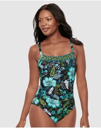 Miraclesuit Swimwear  - Florica Kara Underwired Square Neck Shaping Swimsuit