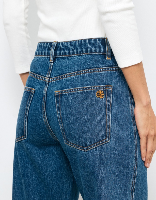 AERE - Mid Rise Curve Leg Jeans