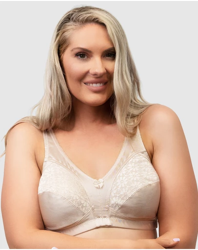 Naturana - Firm Control Plus Size Wirefree Bra With Lace
