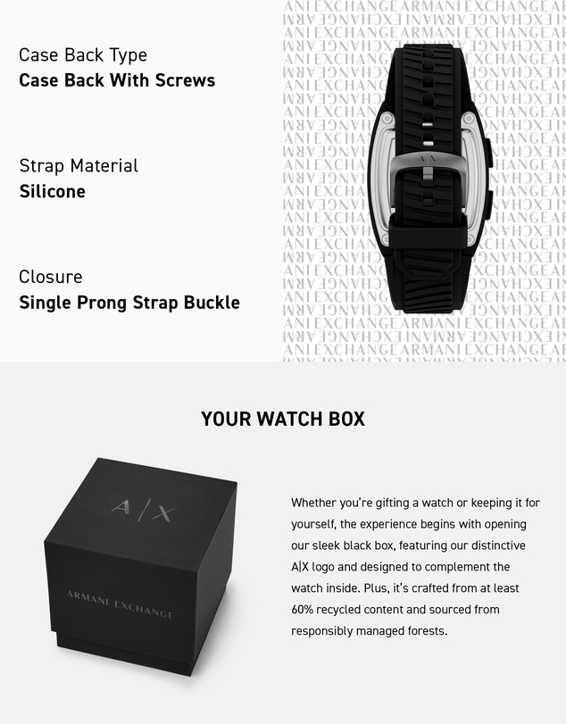 Armani Exchange - Black Digital Watch