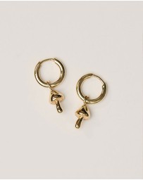 Meadowlark - Mushroom Charm Earrings