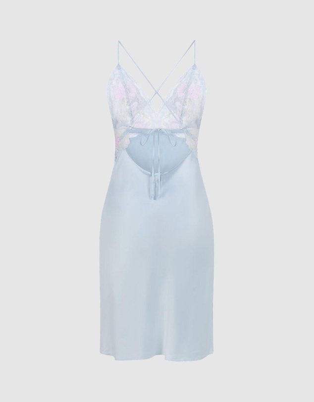 Hunkemoller - Satin Lace Miri Slip Dress