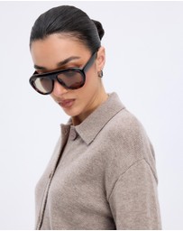 Minima Esenciales - Zoe Merino Wool Cashmere Blend Cardigan