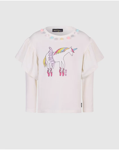 Rock Your Kid - Meadow Bell Long Sleeve Top in Cream