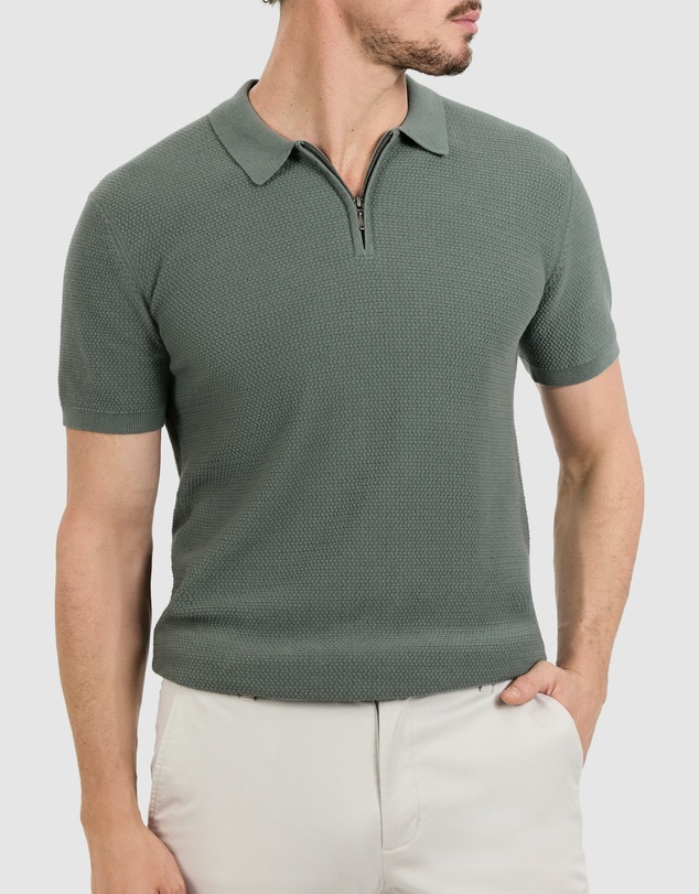 Tarocash - Omal Zip Knit Polo