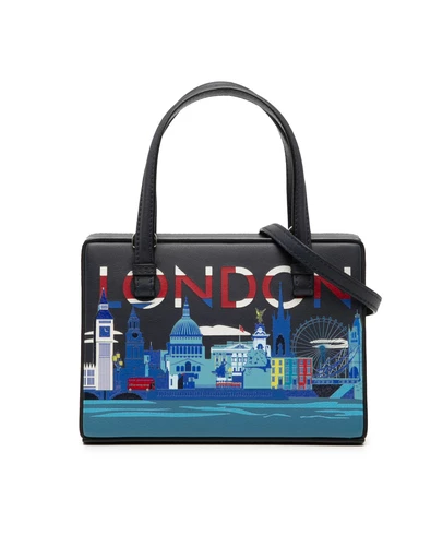 Pre-Loved by Azura Reborn - Pre-Loved Small Leather London Postal Top Handle Bag