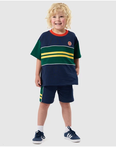 Goldie + Ace - Oversized Athletics T-Shirt - Babies-Kids