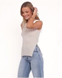 Petal & Pup - Brodie Wide Rib Knit Top - Beige
