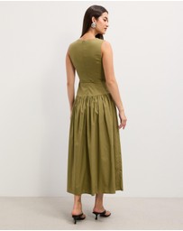 The Fated - Cleo Drop Waist Midi Dress