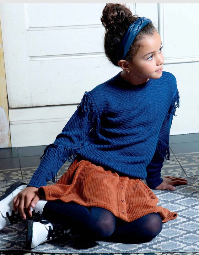 B.Nosy - Ruffle Corduroy Velour Skirt - Kids-Teens