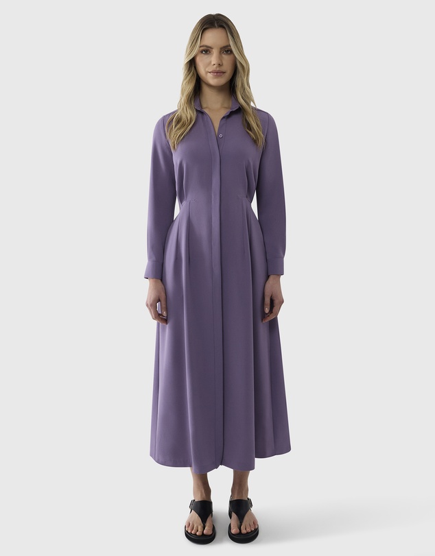 Farage - Cinched Waist Shirtdress