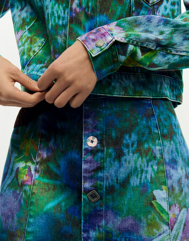 Desigual - Denim garden skirt