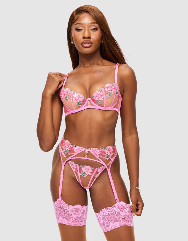 Ann Summers - Caged Rose Suspender Belt