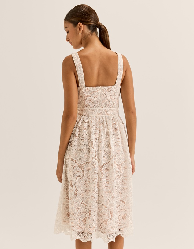 Review - Illusion Lace Midi Dress