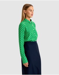 Oxford - Poppy Dot Print Blouse