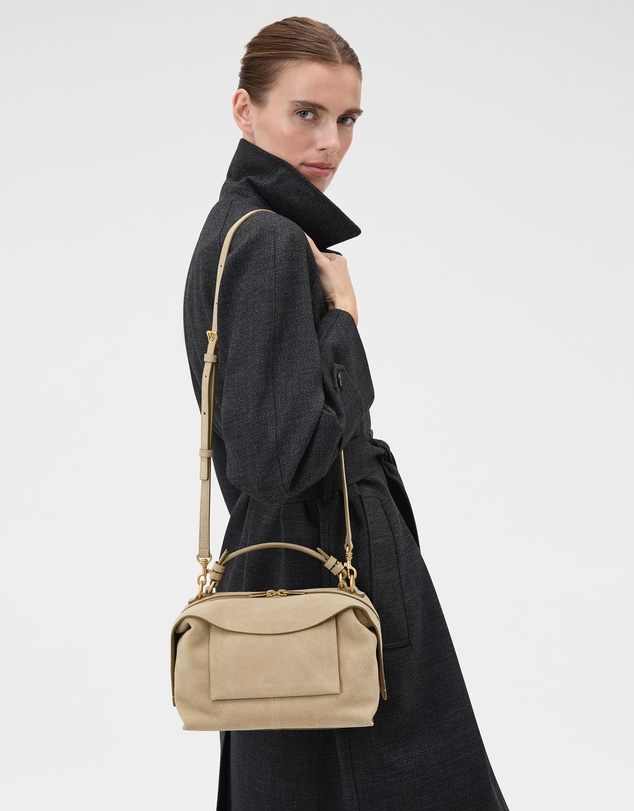 Oroton - Mica Small Bowler Suede