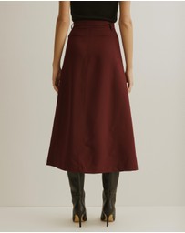 Atmos&Here - Anna Buckle Detail Wrap Skirt