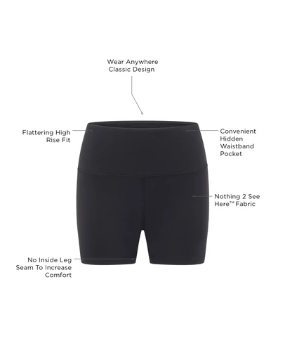 Lorna Jane - Lotus No Ride Phone Pocket 14cm Bike Shorts