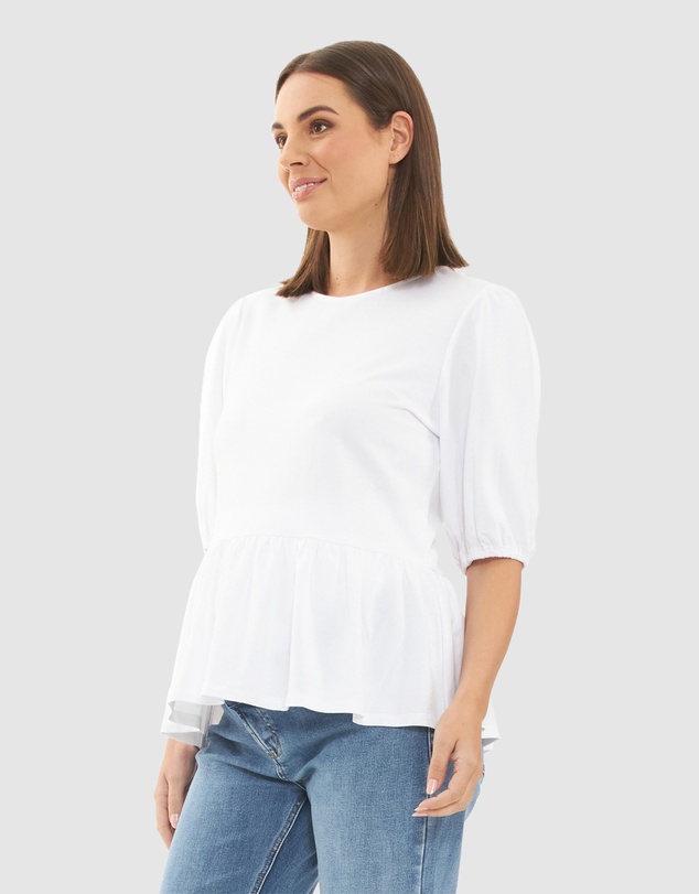 Ripe Maternity - Nadia Peplum Top
