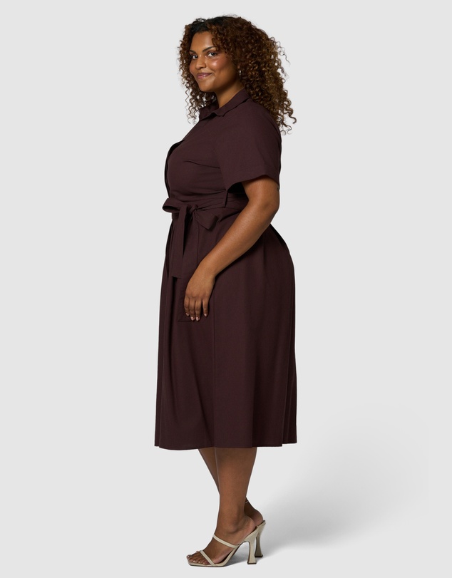 Something 4 Olivia - Orla Midi Linen Shirt Dress