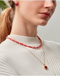 Ottoman Hands - Siena Ruby Pendant Necklace